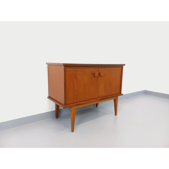 Small Vintage Scandinavian-Style Teak Sideboard, 1960s For Sale - Image 4 of 15