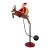 Vintage Folk Art Santa Claus on Reindeer Balancing Kinetic Sculptured For Sale