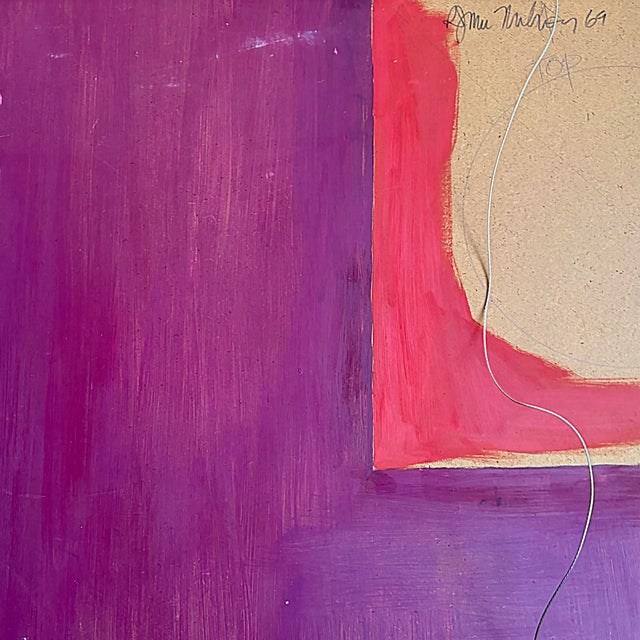 Mid-Century Raymond MacNahon Abstract Hard-Edge Painting For Sale - Image 10 of 10