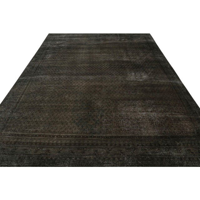 Traditional Vintage Persian Rug in Brown and Black by Rug & Kilim For Sale - Image 3 of 7