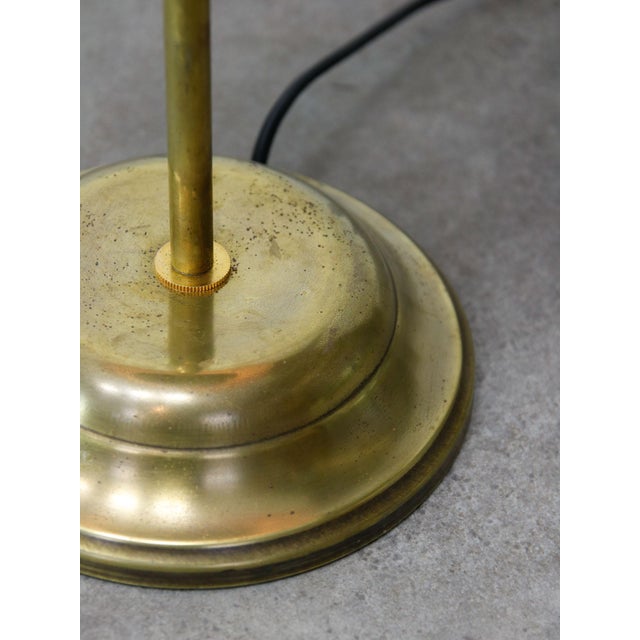 Mid-Century Italian Brass and Glass Table Lamp, 1960s For Sale - Image 6 of 14