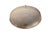 A sophisticated set of three alabaster flush mount ceiling fixtures, dating to the mid-20th century. Each fixture features...