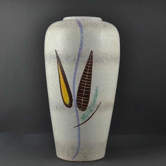 Abstract Floor Vase from Bay Keramik, 1960s For Sale - Image 4 of 8