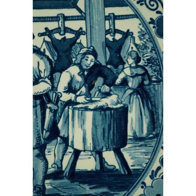 20th Century Dutch Porcelain Plates by Royal Goedewaagen of Delft Blue, Holland, 1940s, Set of 3 For Sale - Image 9 of 18