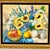 Mid-Century Impressionist Boho Chic Sunflower Still Life Original Oil Painting by American Edith Weir For Sale - Image 10 of 12