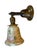 1920s Rare Signed Quezal Wall Sconce With Hearts and Gold Threaded Vines For Sale - Image 4 of 6