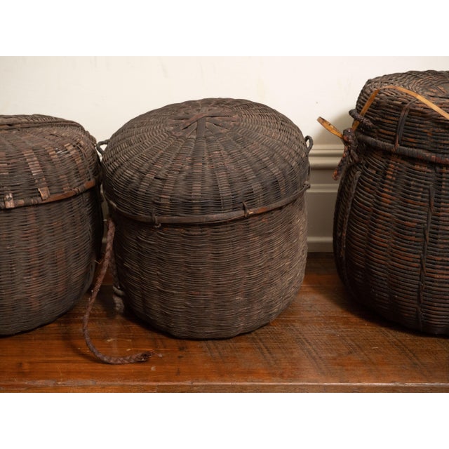 Set of 6, Collection of 19th Century African Baskets - Mali For Sale In New York - Image 6 of 16