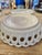 Vintage White Milk Glass Challinor & Taylor Bowl & Plate With Scroll & Eye Pattern 2 Pc For Sale - Image 4 of 7
