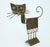 Jarc French Brutalist Metal Cat Sculpture, 1970's For Sale - Image 10 of 14
