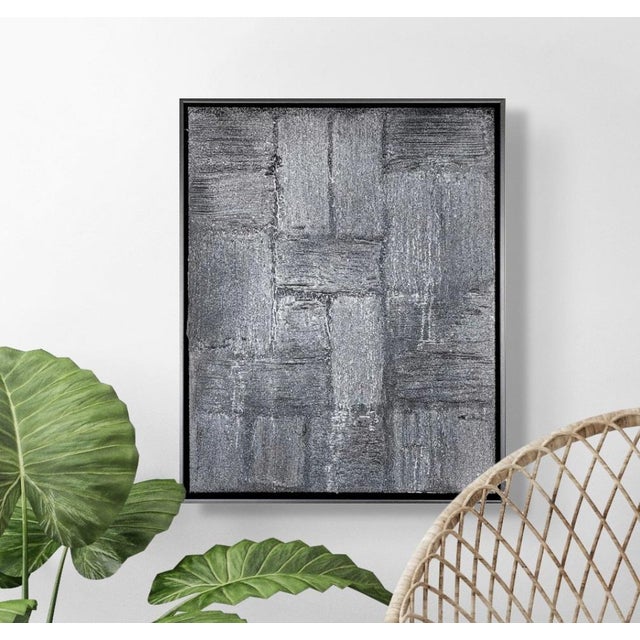 In Terrain No. 1, layered surfaces and linear textures create a sense of topography, as if mapping an abstracted...