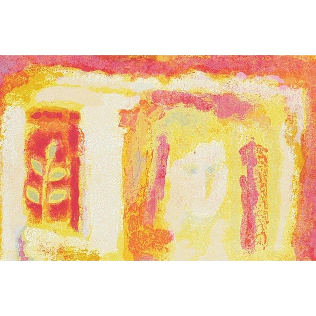 Image dimensions: 38 x 49 cm. This beautiful print Girl at the Window was made by Sami Burhan in 1969. This lithograph is...