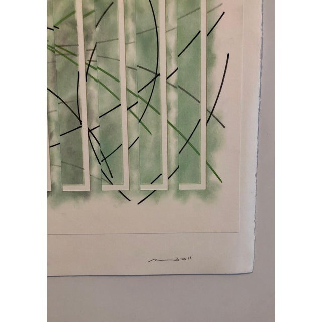 Abstract Expressionism Henry Mandell, Mixed Media Collage, Graphite, Oil Painting Abstract Expressionist Henry Mandell, 1988 For Sale - Image 3 of 8