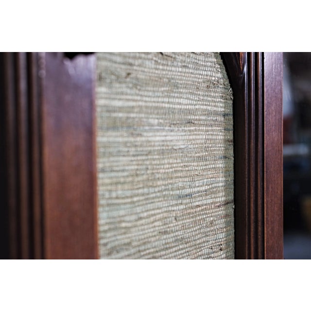 Wood Wood Mirror with Clock, 1960s For Sale - Image 7 of 15