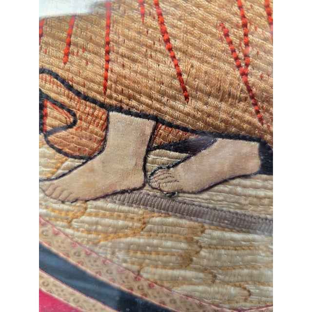 Embroidered Silk Panel of the Flagellation of Christ For Sale - Image 9 of 18