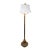 Gilt-Bronze & Carved Wood Floor Lamp, Made in Italy, Mid-to-Late 19th Century For Sale