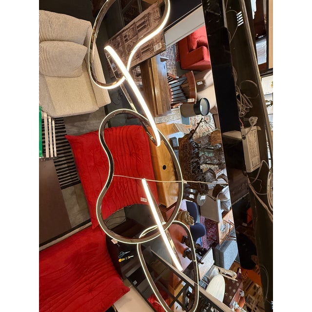 Eta Lighting Unity Chandelier, Brushed Chrome For Sale - Image 9 of 13