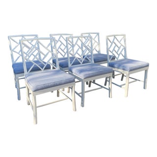 Hickory Chair Company Chinoiserie Fretwork James River Collection Dining Chairs For Sale