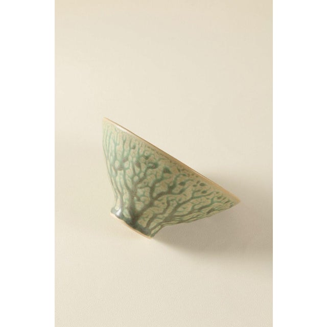 Japanese Ceramic Bowl With Kiln-Transformed Veined Patterns - Set of 2 For Sale - Image 4 of 6