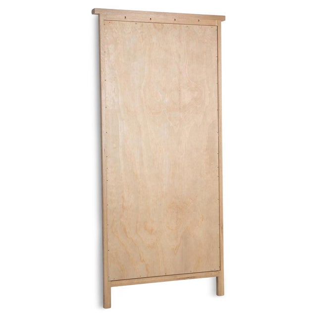 Contemporary Marina Oak Floor Mirror For Sale - Image 3 of 7