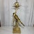 Dorothy Draper Vintage Palm Beach Regency Parcel Gilt Parrot Tole Palm Tree Table Lamp – Mid-Century Modern Decor For Sale - Image 4 of 12