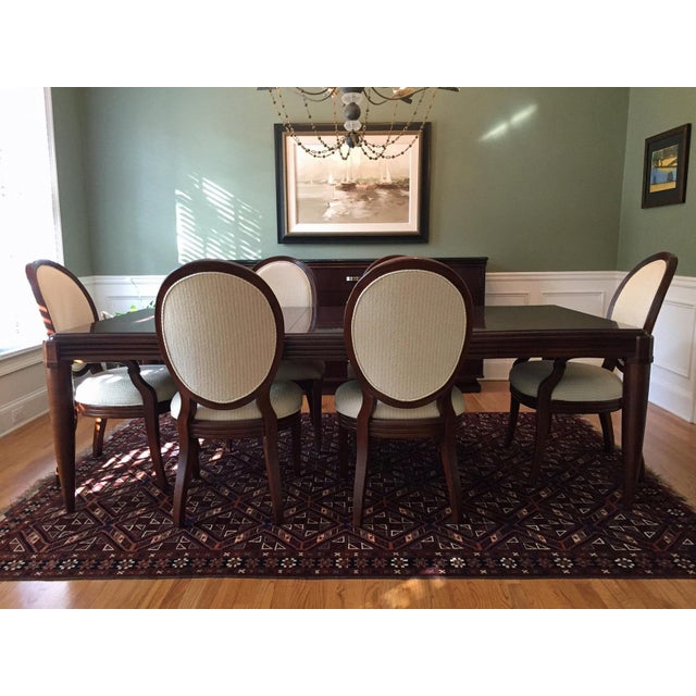 Transitional Bernhardt Paris Collection Dining Set Chairish