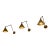 Ann Morris Brass Sconces - Set of 3 For Sale