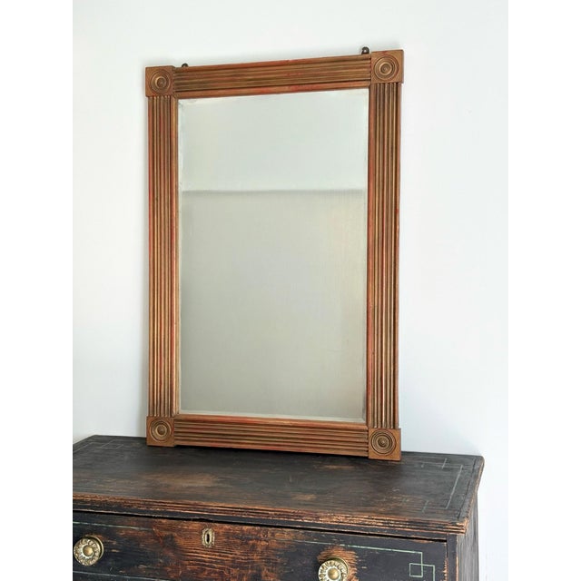 Neoclassical Wall Mirror with Reeded Giltwood Frame, 1970s For Sale - Image 13 of 13