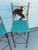 Pair of Hand Forged Teena Ironworks Metal Southwestern Style Bar Stools. Vintage 1990's, Steer Head and Cowboy Motif,...