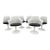 1960s MCM Saarinen for Knoll Tulip Swivel Dining Chairs - Set of Six For Sale
