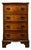 Small Antique Serpentine Burr Oak Chest of Drawers For Sale