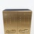 Hollywood Regency Italian Brass Bar Cabinet with Sculptural Cast Brass Handles, 1980 For Sale - Image 3 of 11