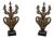 Pair Large Monumental Marble Base Candelabras For Sale