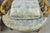 Vintage Hollywood Regency Low Barrel Back Cream Painted Club Lounge Chairs, Pair For Sale - Image 11 of 17