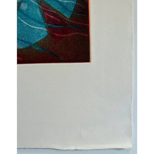 Mid 20th Century Mid-Century Modern Abstract Etching Aquatint - Arnold Grossman, Ed. 3/30 - Arches For Sale - Image 5 of 13