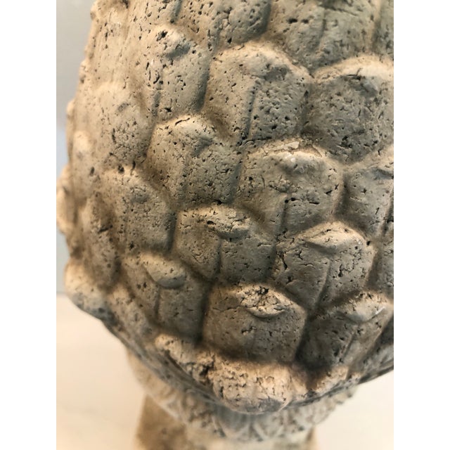 Vintage Concrete Acorn Garden Ornament For Sale - Image 9 of 10