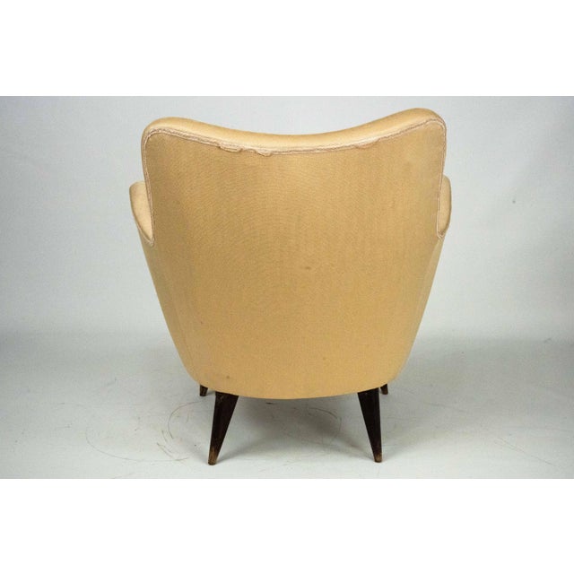1950s Vintage Sculptural Lounge Chair by Guglielmo Veronesi, 1950s For Sale - Image 5 of 11
