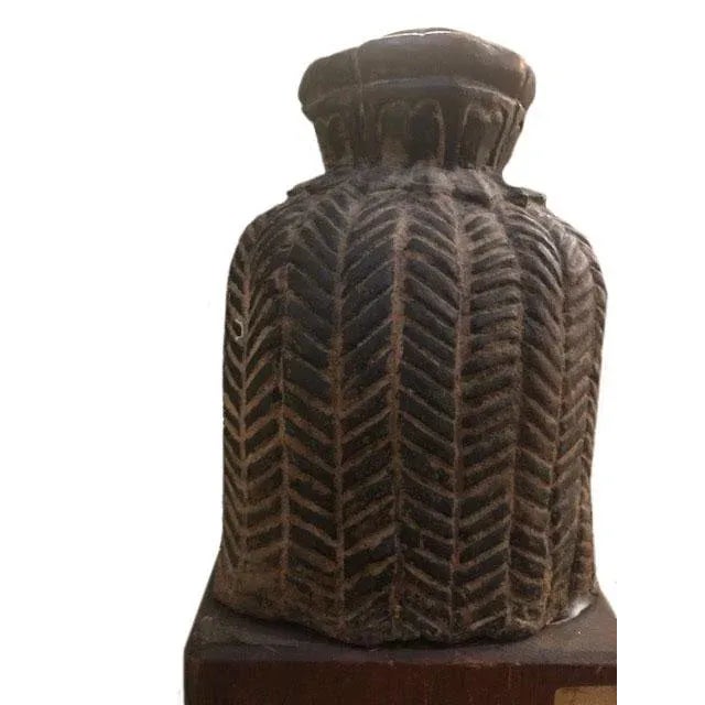 Lopburi Divinity of Terrifying Aspect Head Sculpture For Sale - Image 4 of 6