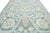 2010s Room Size Blue Modern Oushak Style Wool Rug With Rosette Motif For Sale - Image 5 of 9