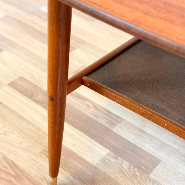 Wood Coffee Table in Teak by Alberts Tibro, 1950s For Sale - Image 7 of 9