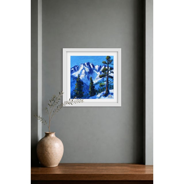 Blue Sierra - Original oil painting 14 x 18 Oil on stretched canvas Signed Haas Unframed. Frames shown are for sample only.