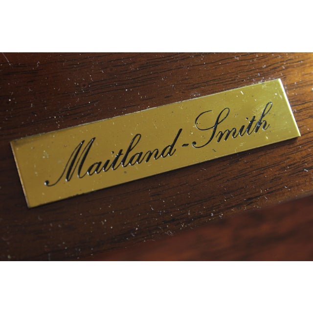 Maitland Smith Chippendale Mahogany Secretary Desk Bookcase For Sale - Image 18 of 18