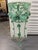 1970s Large Verdigris Wrought Iron Standing Planters With Decorative Dangling Rose and Leaf Motif, a Pair For Sale - Image 4 of 12