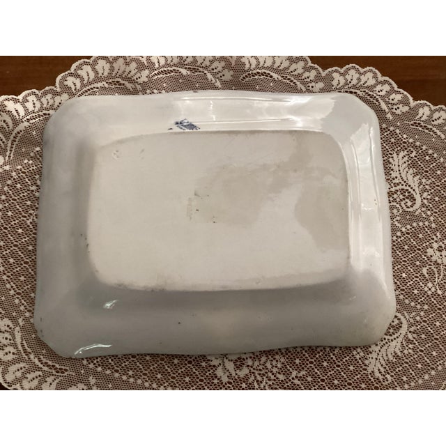 Rare Antique Ford & Sons "Verona" Flow Blue Meat Serving Platter-Bruslem England-Cows For Sale - Image 12 of 13