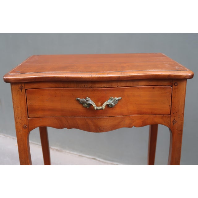 1960s 1960s Pair of French Louis XV Style Rosewood Side Tables Attributed to André Mailfert For Sale - Image 5 of 13