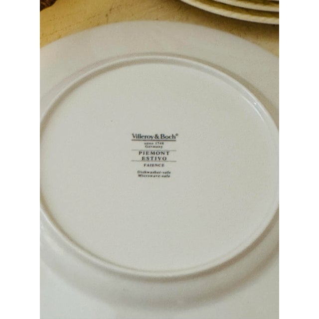 14 Villeroy & Boch Dinner Plates Piemont Estivo For Sale - Image 11 of 11
