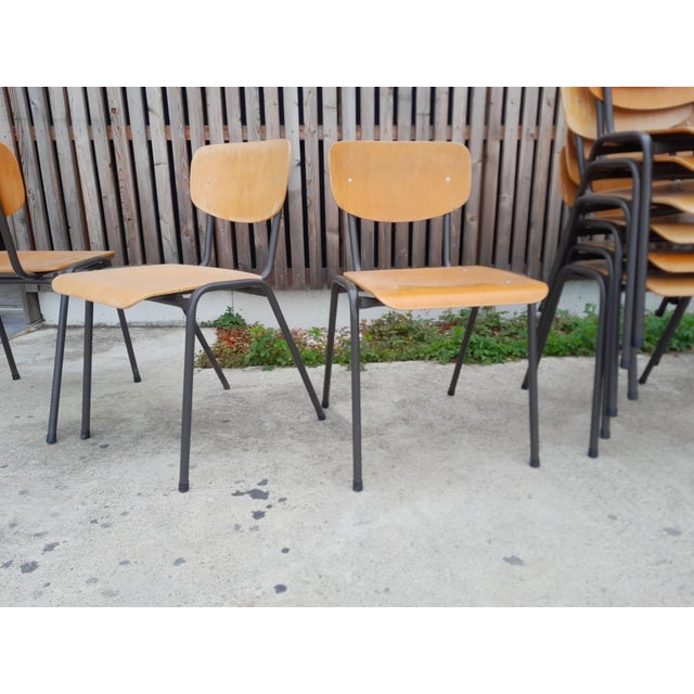 Vintage Industrial Chairs, Set of 20 For Sale - Image 6 of 9