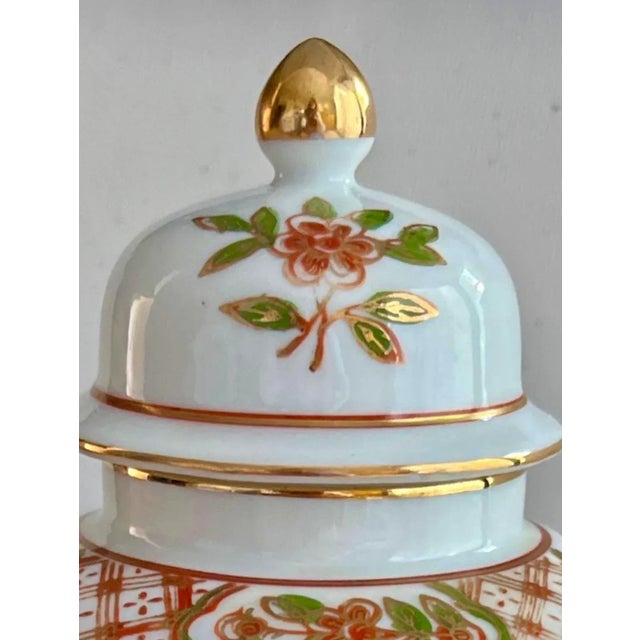 1970s Andrea by Sadek 22k Gold Cherry Blossom Ginger Jar For Sale - Image 5 of 11