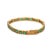 1990s 1990s 7 Carat Colombian Emerald Bracelet 18k Gold Vintage Box Link Matte Finish For Sale - Image 5 of 6