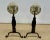 French French Sunburst Style Iron and Brass Andirons - a Pair For Sale - Image 3 of 5