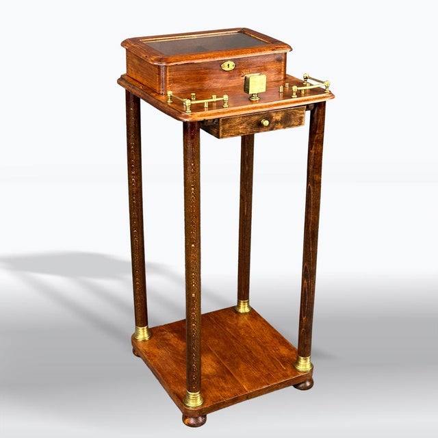 Brown Brown Cigar Table, 1920s For Sale - Image 8 of 8